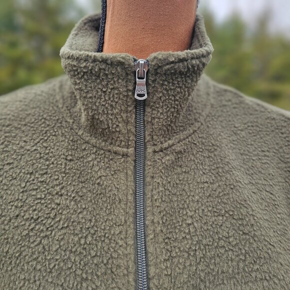 NWT Michael Kors Green Fleece Sherpa Vest Sz M - Picture 3 of 8